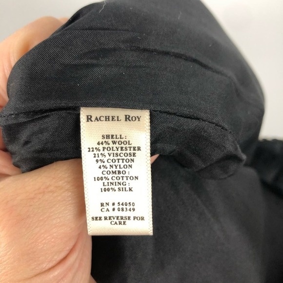 NWT Rachel Roy Aponi Relaxed Fit Wool Wide Legs Boyfriend Trouser Pants Size 2 - Picture 9 of 16